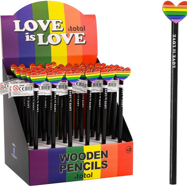 I-TOTAL Bleistift Love is Love XL2178 Radiergummi
