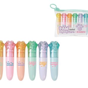 I-TOTAL Textmarker mini XL2306G Tatzen 6 Farben