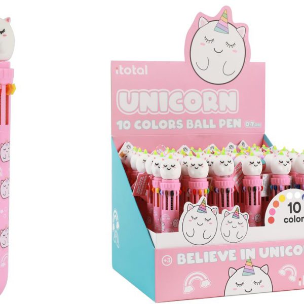 I-TOTAL Multicolorstift Einhorn XL2370B 10 Farben
