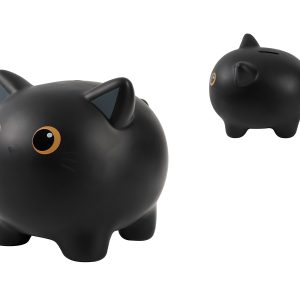I-TOTAL Sparkasse 18x15x15.5cm XL2499 Cat black
