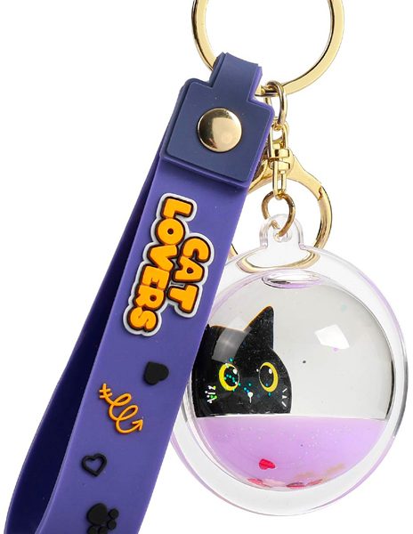 I-TOTAL Schlüsselanhänger Kugel XL2793A Black Cat