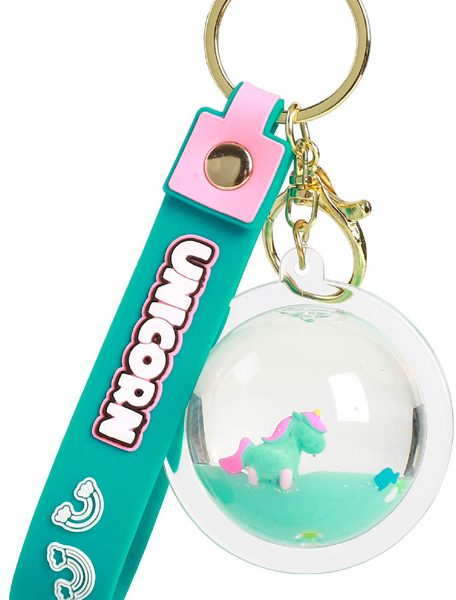 I-TOTAL Schlüsselanhänger Kugel XL2793D Unicorn mint