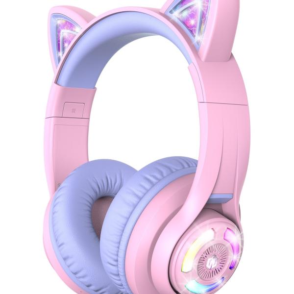 ICLEVER Cat Ear Bluetooth Headphones C04-2083N-15 BTH13, 50h, purple