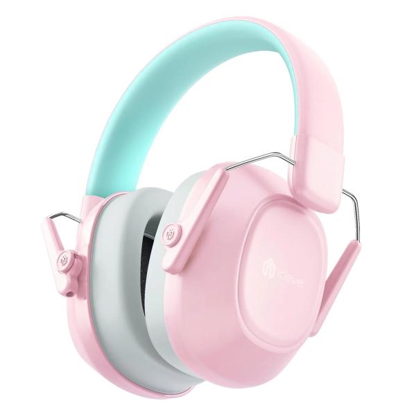 ICLEVER Noise Reduction Ear Muffs C06-2301N-06 IC-EM01, 26dB, pink