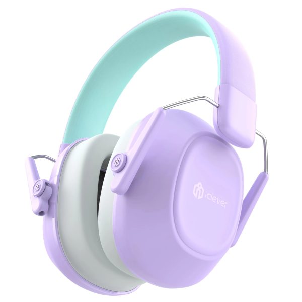 ICLEVER Noise Reduction Ear Muffs C06-2301N-22 IC-EM01, 26dB, purple