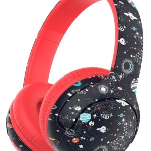ICLEVER Kids Bluetooth Headphones C18-2083N-02 BTH27, 74h, black/red