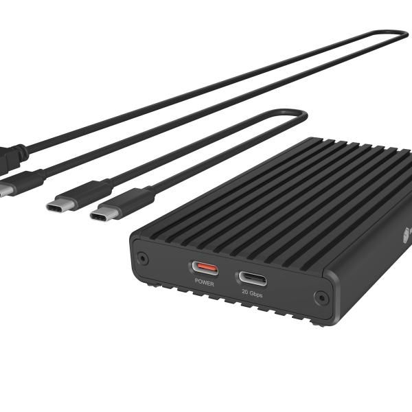 ICY BOX 2 bay case for M.2 NVMe IB-2817M-C32 USB-C 3.2 G2x2, 20Gbit/s, LED