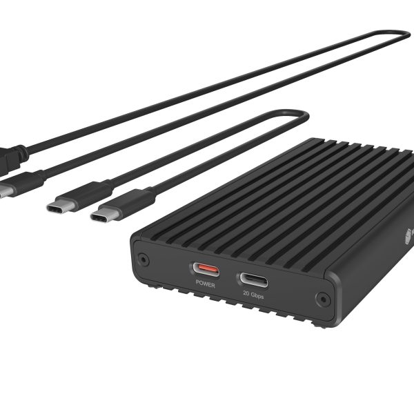 ICY BOX 2 bay case for M.2 NVMe IB-2817M-C32 USB-C 3.2 G2x2, 20Gbit/s, LED