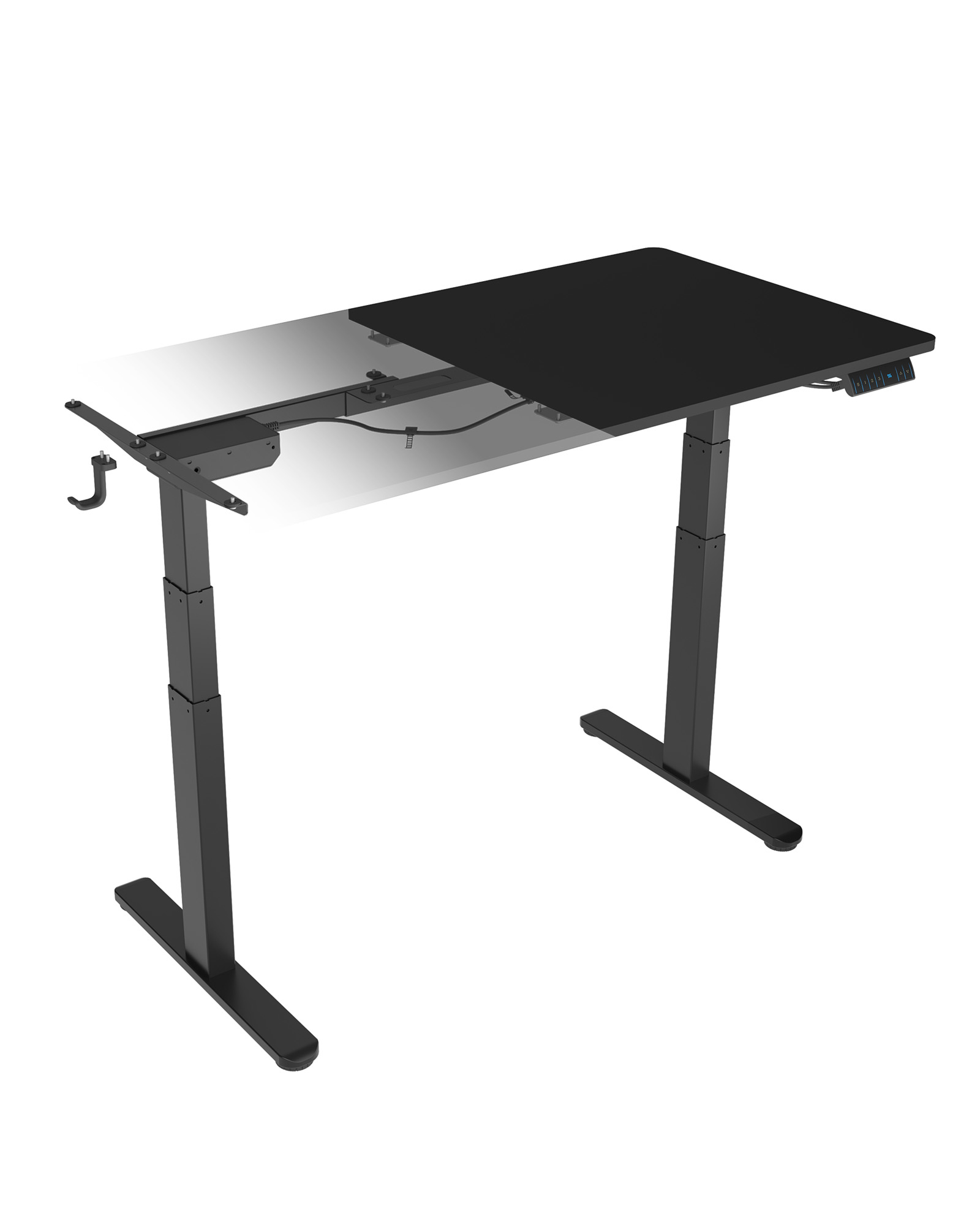 ICY-BOX-IB-EW122B-TT-4250078174202 ICY BOX Hubtischgestell IB-EW122B-TT schwarz, höhenverstellbar – Hochwertig & günstig bei ShopDeca