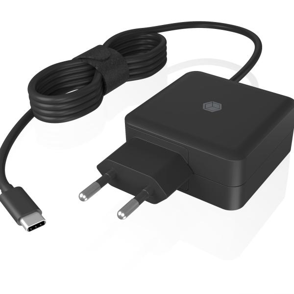 ICY BOX Steckerladegerät mit PD IB-PS111-PD USB-C, PD 3.0, 65W 1.5m