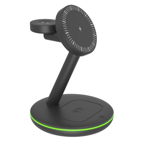ICY BOX 3in1 Wireless Charging Stand IB-SH102-CH up to 10W, USB-C