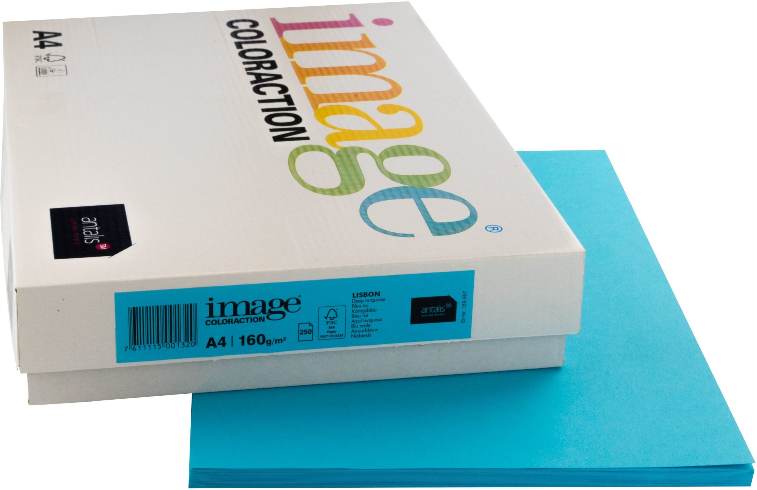 IMAGE-COLORACTION-266752-7611115001320 IMAGE COLORACTION Kopierpapier Lisbon A4 266752 königsblau, 160g 250 Blatt – Hochwertig & günstig bei ShopDeca