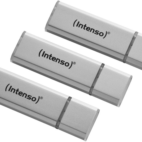 INTENSO USB-Stick Alu Line 3x 16GB 3521473 USB 2.0 silver