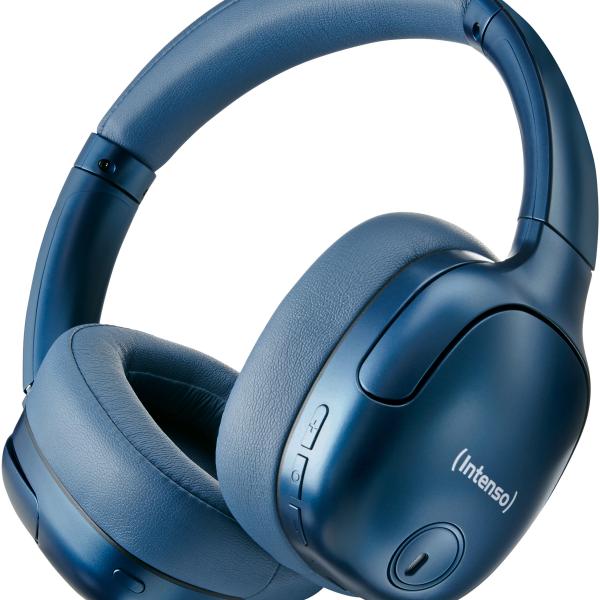 INTENSO Overear Headphones TWS 3740405 Bluetooth, Hybrid ANC Blue