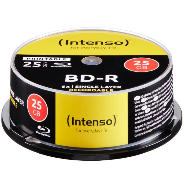 INTENSO Blue-ray 25 GB, 6x, Print. 5101114 Cake Box 25 Discs
