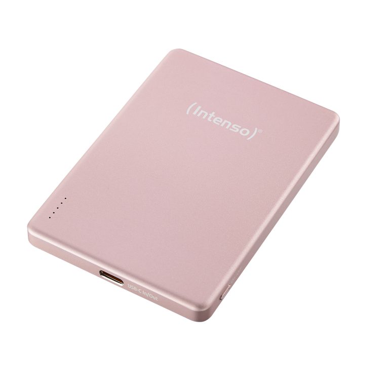INTENSO Powerbank MW5000 5000 mAh 7344023 Magnetic Wireless rose