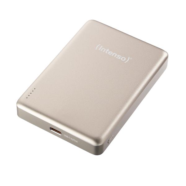 INTENSO Powerbank MW10000 10000 mAh 7344031 Magnetic Wireless champagne