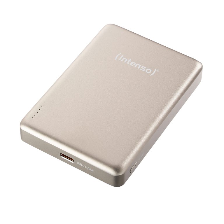 INTENSO Powerbank MW10000 10000 mAh 7344031 Magnetic Wireless champagne