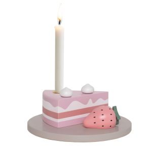 JABADABADO Geburtstagsdekoration 15x15cm T330 Erdebeerkuchen