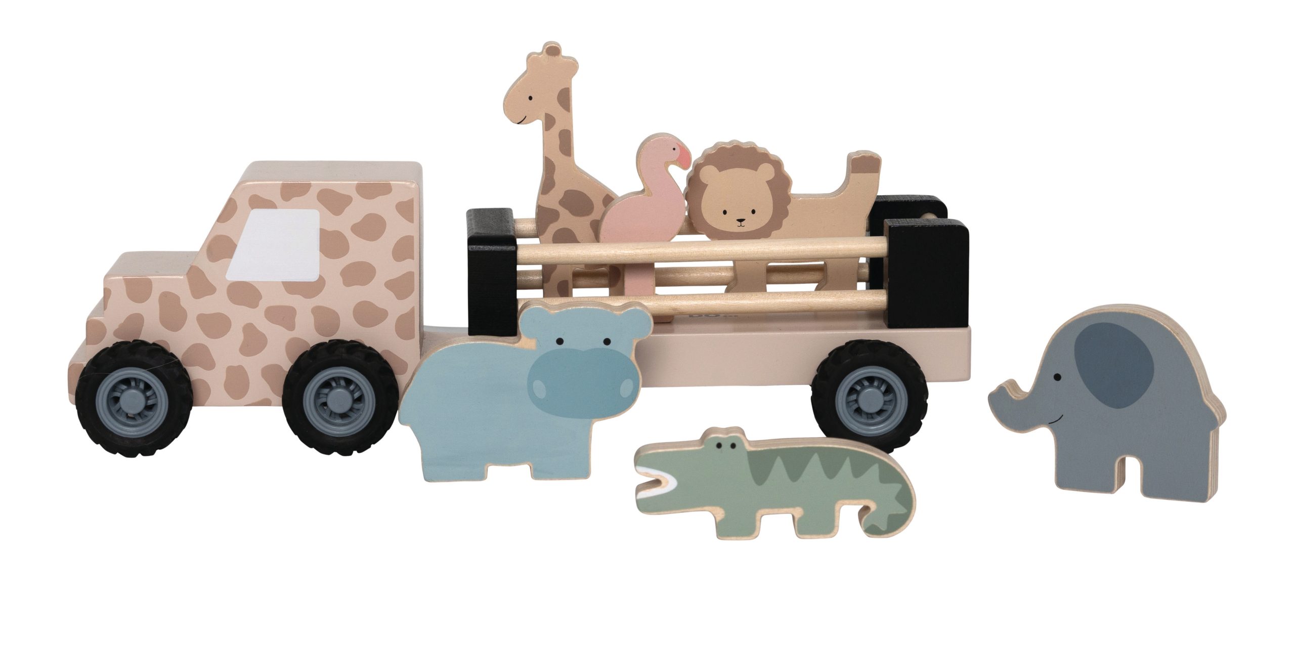 JABADABADO-W7294-7332599072940 JABADABADO Tier Transporter W7294 Safari Jeep 32x11.5x12.5cm – Hochwertig & günstig bei ShopDeca