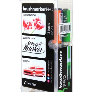 KARIN Brush Marker PRO 27C Basic colours 12 Stück