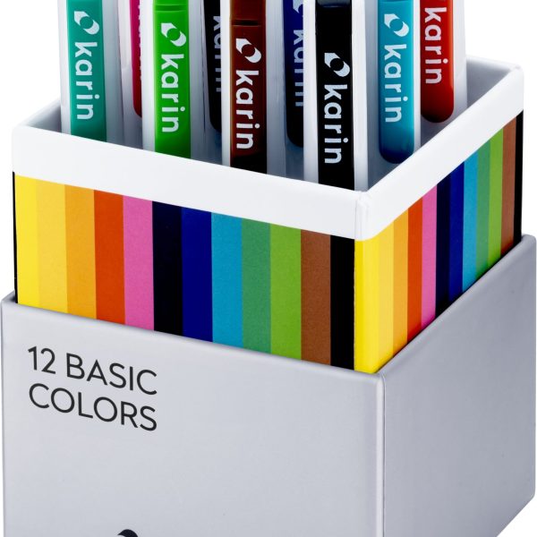 KARIN Real Brush Pen Pro 0.4mm 31C Basic Colours 12 Stück