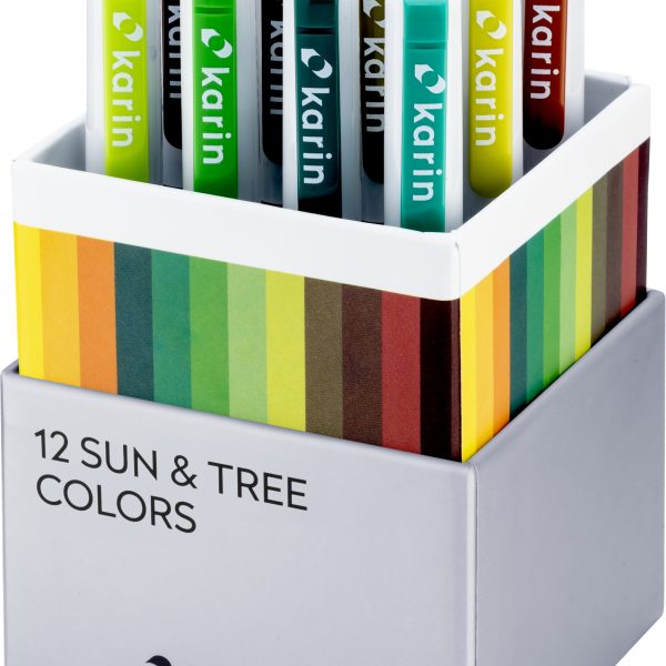 KARIN Real Brush Pen Pro 0.4mm 31C3 Sun and tree Colours 12 Stück