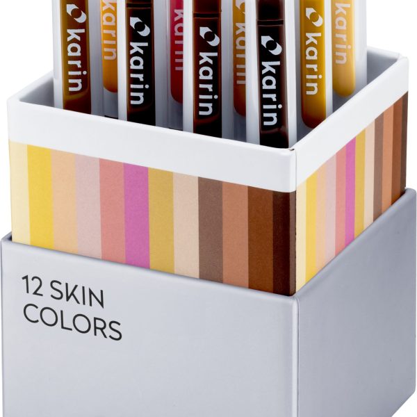 KARIN Real Brush Pen Pro 0.4mm 31C5 Skin colours 12 Stück