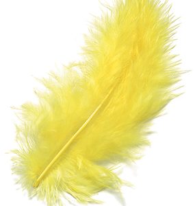 KNORR PRANDELL Marabufedern 10cm 6619053 gelb 15 Stück