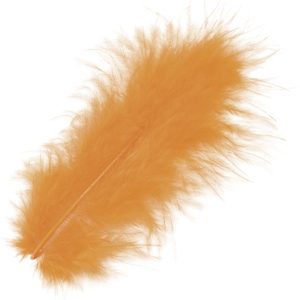 KNORR PRANDELL Marabufedern 10cm 6619100 orange 15 Stück