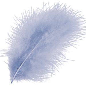 KNORR PRANDELL Marabufedern 10cm 6619320 wasserblau 15 Stück