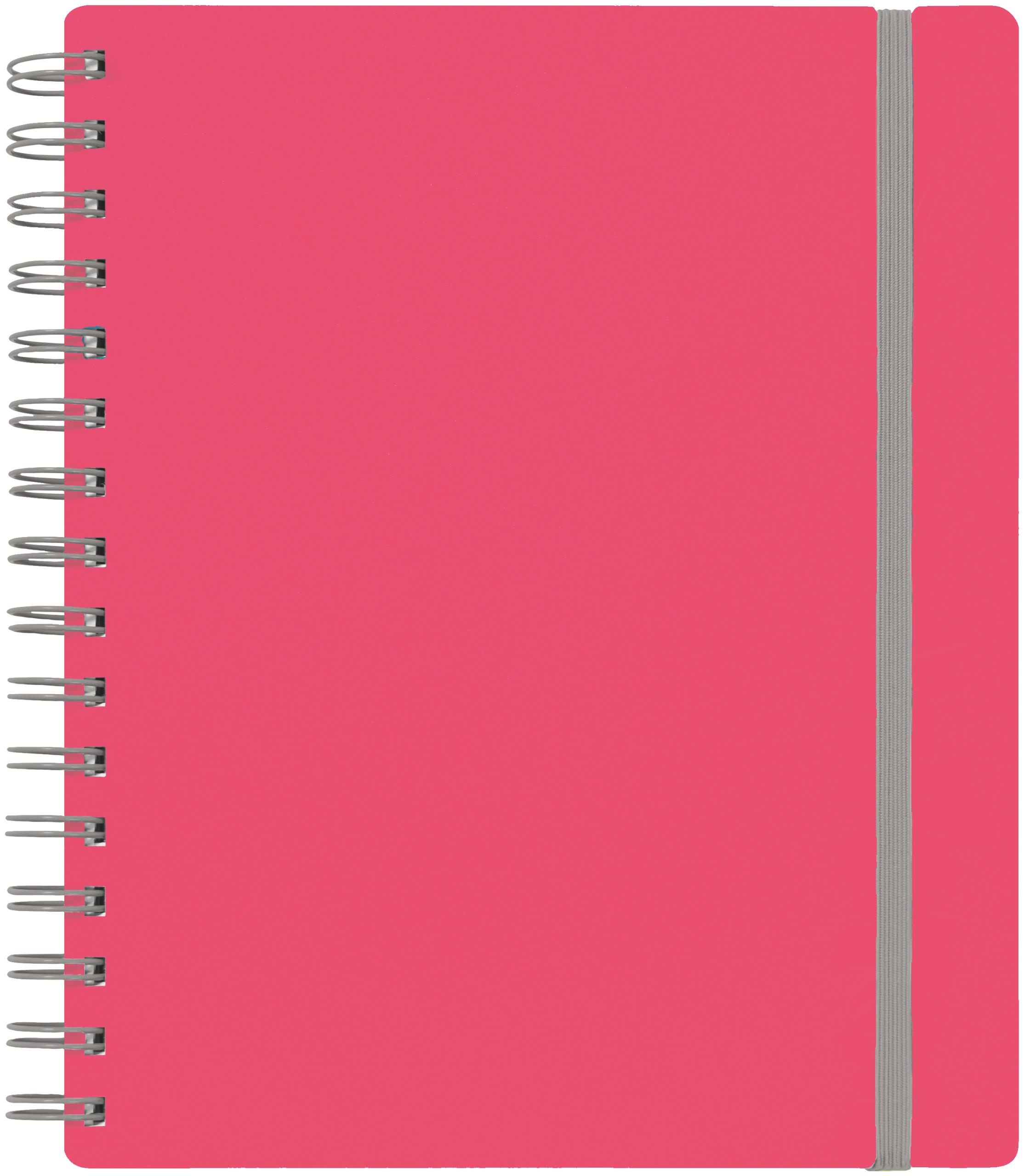 KOLMA-06.542.20-7611967060865 KOLMA Spiralheft Doppia A5 06.542.20 pink/grau, kariert 100 Blatt – Hochwertig & günstig bei ShopDeca