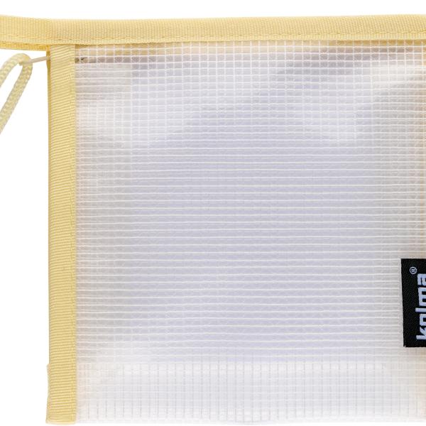 KOLMA Reissverschlusstasche 15x15cm 08.189.15 Mesh Bag crème