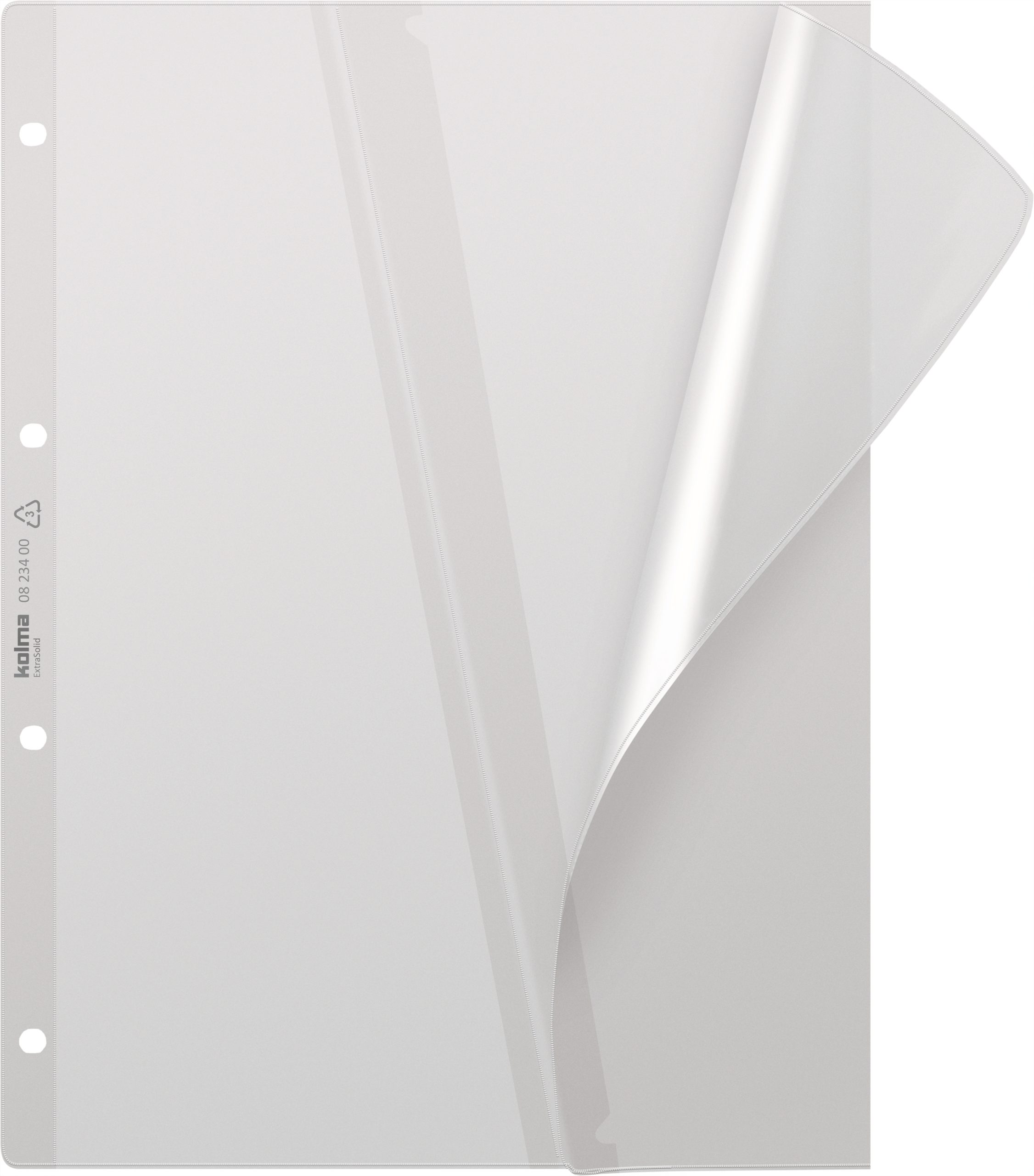 KOLMA-08.634.00-7611967080030 KOLMA Dokumentenhülle ExtraSolid A4 08.634.00 transp.,Deckelkl.4-Loch 10Stk. – Hochwertig & günstig bei ShopDeca