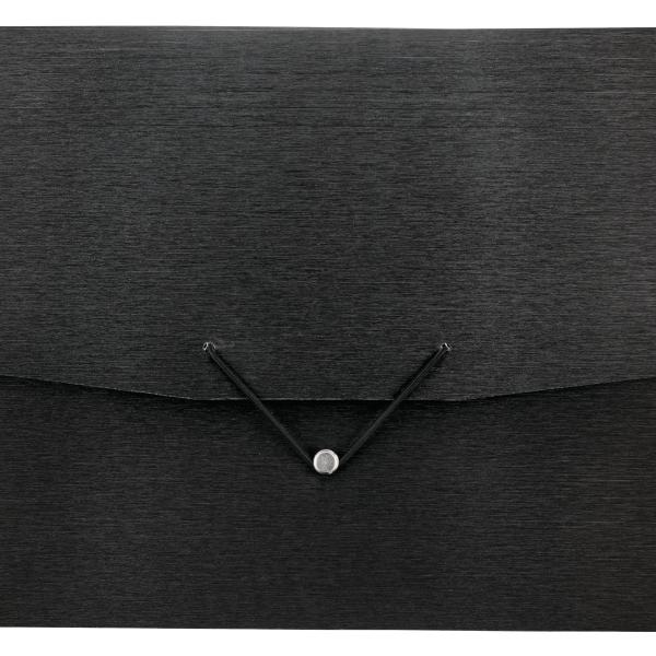 KOLMA Fächermappe LineaVerde A4 11.024.06 schwarz, 12 Tabs,PP,Sand,rec.