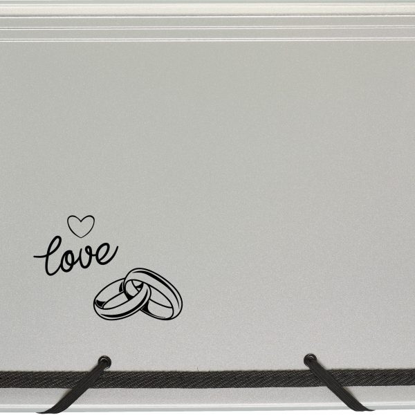 KOLMA Fächermappe Wedding A4 11.134.07 silber,love