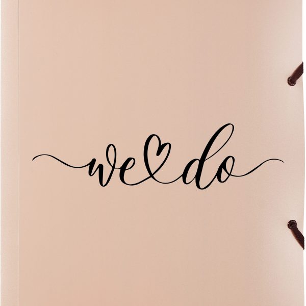 KOLMA Gummibandmappe Wedding A4 11.178.08 opak roségold,we do