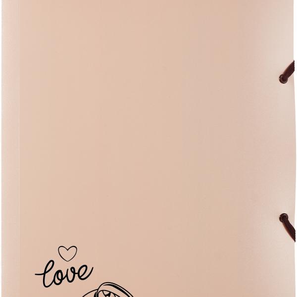 KOLMA Gummibandmappe Wedding A4 11.179.08 opak roségold,love