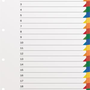 KOLMA Register LongLife A4+ 19.420.20 mehrfarbig 20-teilig