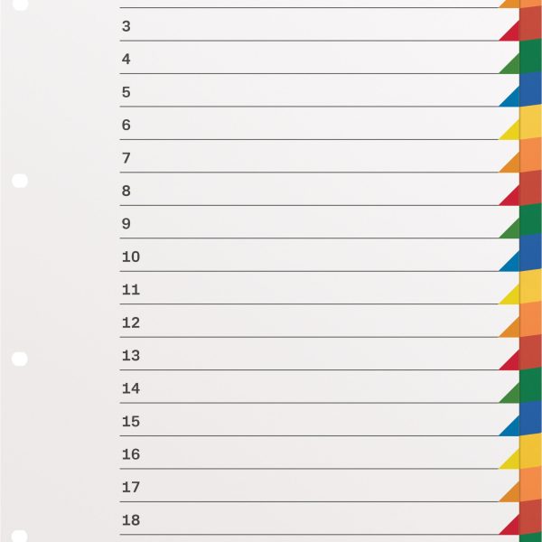 KOLMA Register LongLife A4+ 19.420.20 mehrfarbig 20-teilig