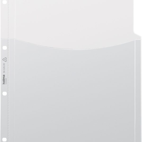 KOLMA Kängurutasche ExtraSolid A4 56.126.20 transparent 5 Stück