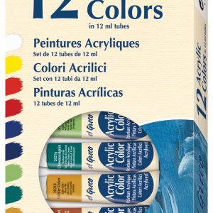 KREUL Acrylfarben Set 28250 12 Tuben à 12ml