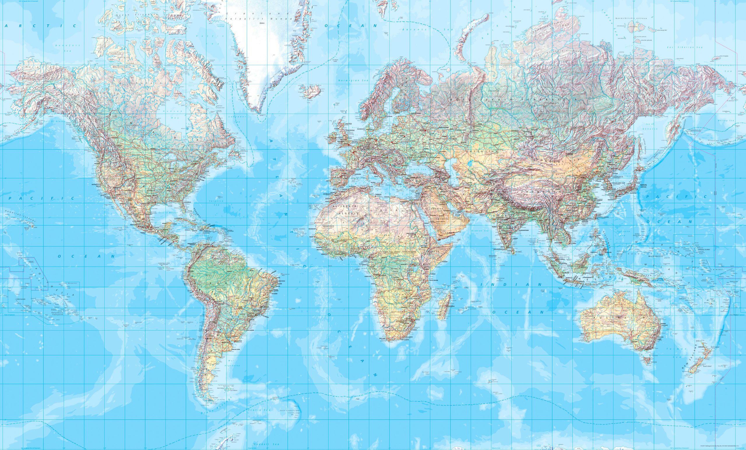 Composite TIFF (CYMK, LZW) KÜMMERLY+FREY Plano-Weltkarte 202x123cm 325994015 physikalisch 1:20 Mio. – Hochwertig & günstig bei ShopDeca