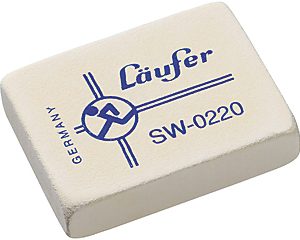 LÄUFER Zeichen-Radierer 02200 48×36×10mm