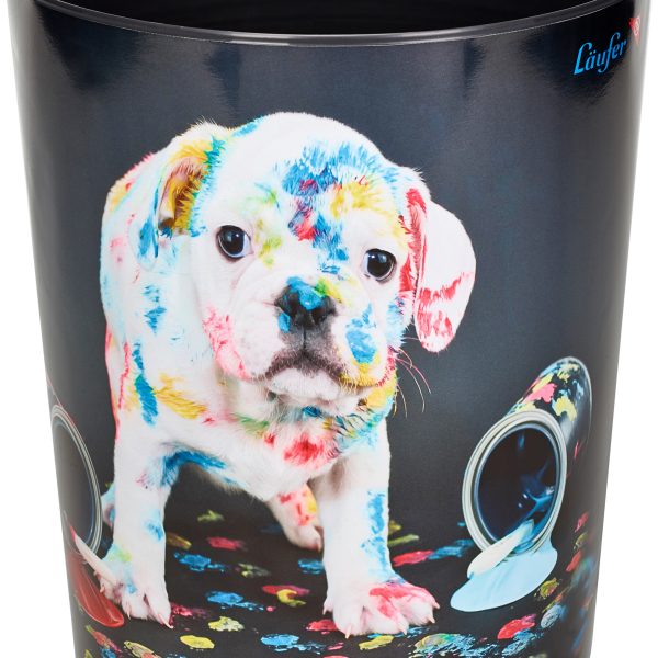 LÄUFER Papierkorb 26663 Bunter Hund 13lt