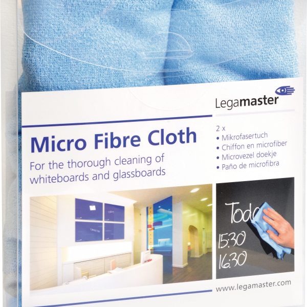 LEGAMASTER Mikrofasertuch 40x40cm 7-121700 blau, Textil 2 Stück