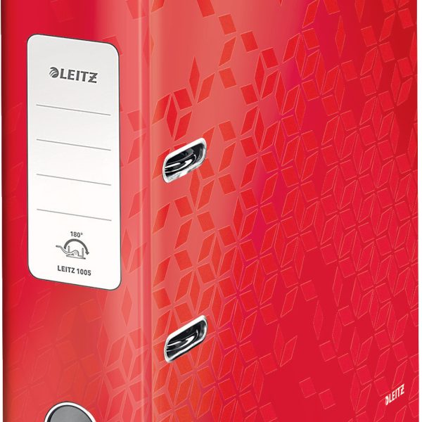 LEITZ Ordner WOW 180° 8cm 1005-00-26 rot A4