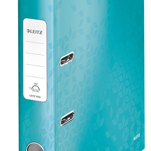 LEITZ Ordner WOW 180° 5.2cm 10060051 eisblau A4