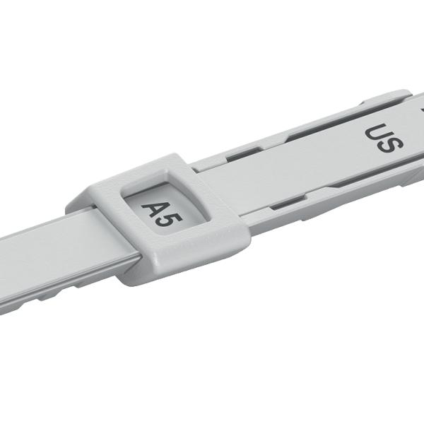 LEITZ Anschlagschiene grau 1729-00-85 für Locher