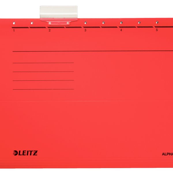 LEITZ Hängemappe Alpha A4 19853025 rot 5 Stück